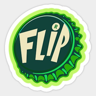 Vintage Flip Soda Bottlecap Sticker